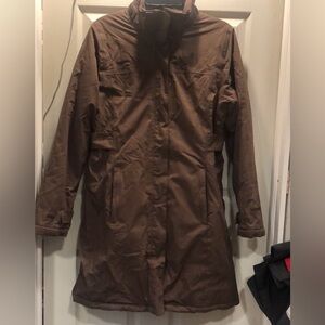 Marmot Softshell Insulated Winter Belted Long DWR Trench Coat Puffer Jacket M